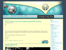 Tablet Screenshot of livinginmycar.com